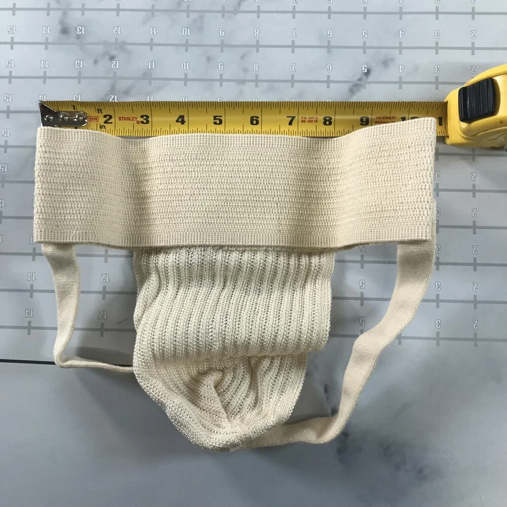 Vintage Flarico Athletic Supporter Mens Small 26-32 White Jockstrap 110 USA